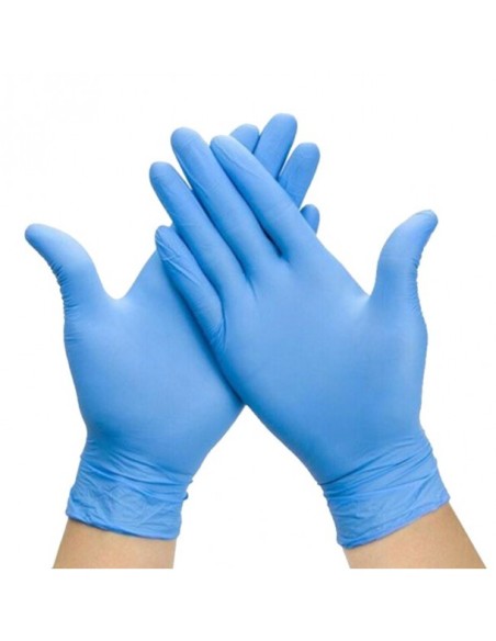 CONFEZIONE DA 100 GUANTI IN NITRILE 3g AQL 1.5 TAGLIA XS - SENZA POLVERE - SENZA LATTICE - AMBIDESTRI - COLORE BLU