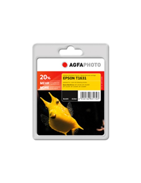 ORIGINALE Agfa Photo Cartuccia d'inchiostro nero APET163BD Agfa Photo ~585 pagine 15.5ml Agfa Photo T1631 (C13T16314010)