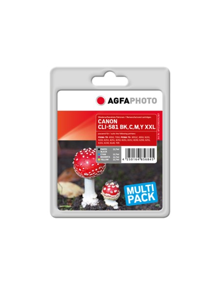 ORIGINALE Agfa Photo Multipack nero / ciano / magenta / giallo (FOTO) APCCLI581XXLSET