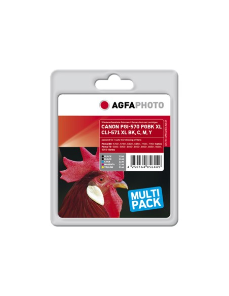 ORIGINALE Agfa Photo Multipack nero / ciano / magenta / giallo /nero photo APCCLI571XLSET