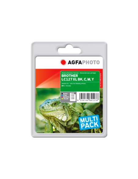 ORIGINALE Agfa Photo Multipack nero / ciano / magenta / giallo APB127SETD  Agfa Photo LC127XLVALBP