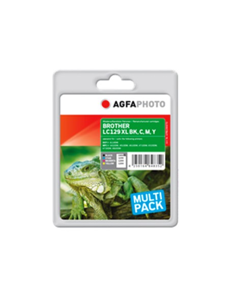 ORIGINALE Agfa Photo Multipack nero / ciano / magenta / giallo APB129SETD  Agfa Photo LC129XLVALBP