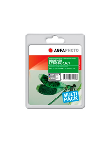ORIGINALE Agfa Photo Multipack nero / ciano / magenta / giallo APB985SETD Agfa Photo Agfa Photo LC-985bk, LC-985c, LC-985m, LC-