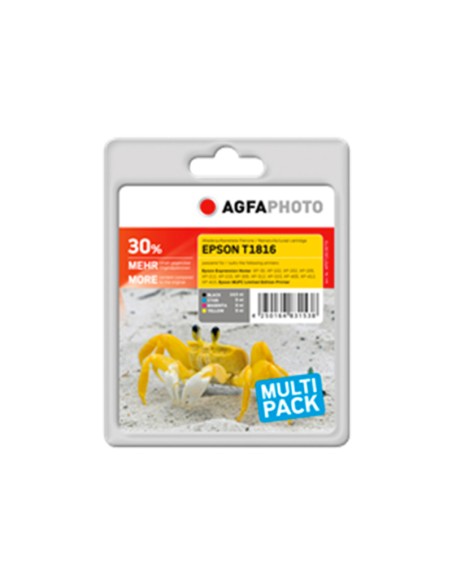 ORIGINALE Agfa Photo Multipack nero / ciano / magenta / giallo APET181SETD Agfa Photo Agfa Photo T1816 (T1811 - T1814) C13T1816