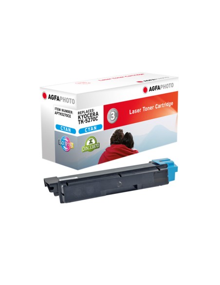ORIGINALE Agfa Photo toner ciano APTK5270CE  ~6000 pagine compatibile con Kyocera TK-5270C (1T02TVCNL0)