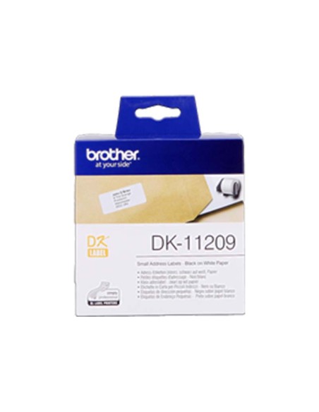 ORIGINALE Brother Etichette  DK-11209  etichette in carta per indirizzi, 29x62 mm bianco 800 et./rotolo