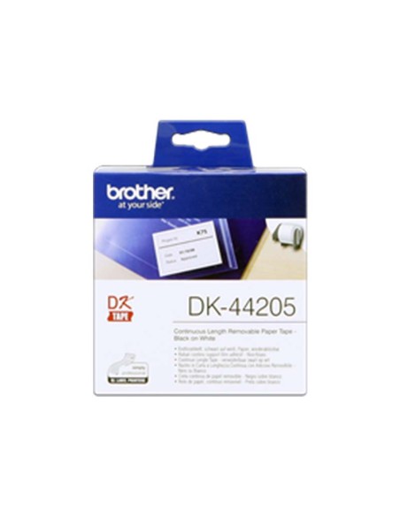 ORIGINALE Brother Etichette bianco DK-44205  etichetta a lunghezza continua, 62mm x 30,48m