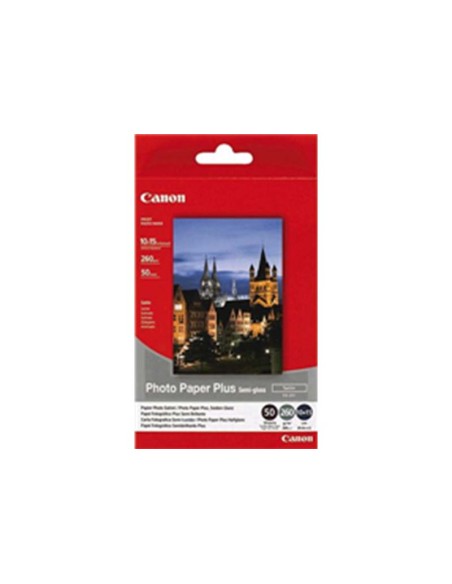 ORIGINALE Canon Carta Bianco 1686B015 SG-201 carta fotografica, 10 x 15 cm, 260 gr/m², 50 pagine, semigloss