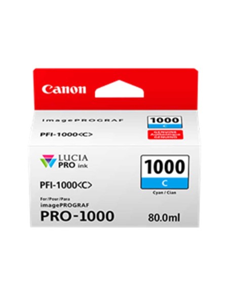 ORIGINALE Canon Cartuccia d'inchiostro ciano PFI-1000c 0547C001 80ml