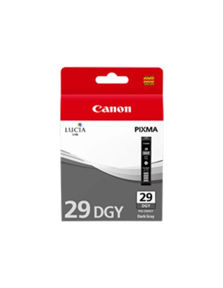 ORIGINALE Canon Cartuccia d'inchiostro grigio (scuro) PGI-29dgy 4870B001 36ml per circa 710 foto (Formato 10 x 15 cm)