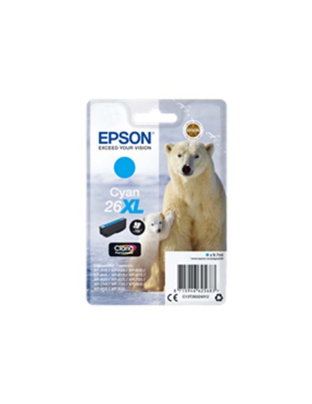 ORIGINALE Epson Cartuccia d'inchiostro ciano C13T26324012 T2632 ~700 pagine 9.7ml cartucce d´inchiostro XL