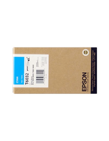 ORIGINALE Epson Cartuccia d'inchiostro ciano C13T603200 T6032 220ml