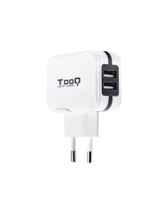 CARICATORE DA PARETE 2X USB 2.0 - TECNOLOGIA AI - BIANCO 17W
