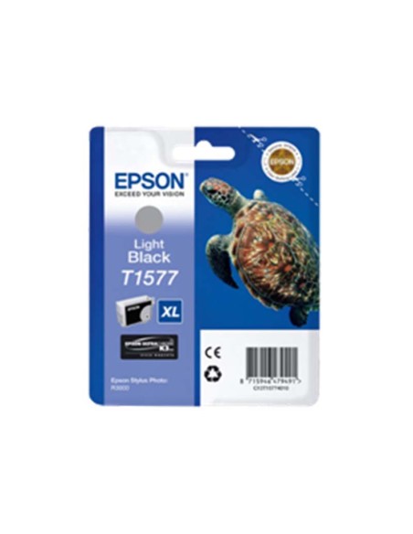 ORIGINALE Epson Cartuccia d'inchiostro nero (chiaro) C13T15774010 T1577 25.9ml