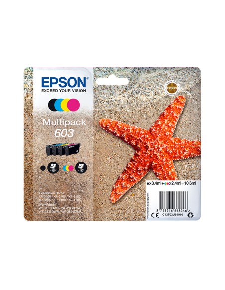 ORIGINALE Epson Multipack nero / ciano / magenta / giallo C13T03U64010   603