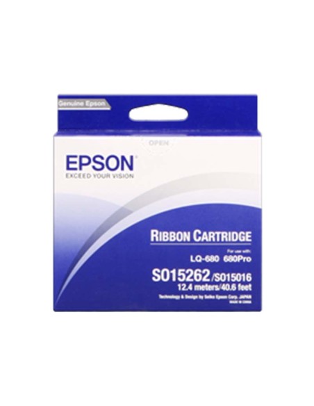 ORIGINALE Epson Nastro colorato nero C13S015262 S015016 nastro in tessuto, 2 milioni cifre