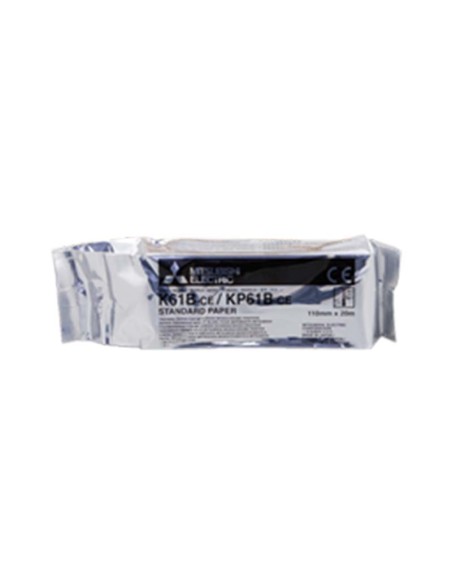 ORIGINALE Mitsubishi Carta Bianco KP61B-CE Thermopapier Carta termica, Bobina, 110mm x 20m