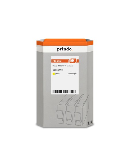 ORIGINALE Prindo Cartuccia d'inchiostro giallo PRIET6644  compatibile con Epson 664 (C13T664440)