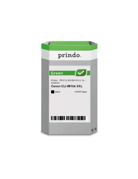 ORIGINALE Prindo Cartuccia d'inchiostro nero PRICCLI581BKXXLG compatibile con Canon CLI-581bk XXL (1998C001)