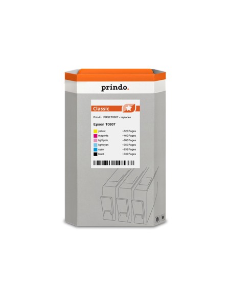 ORIGINALE Prindo Multipack nero / ciano / magenta / giallo / ciano (chiaro) / magenta (chiaro) PRSET0807 compatibile con Epson 