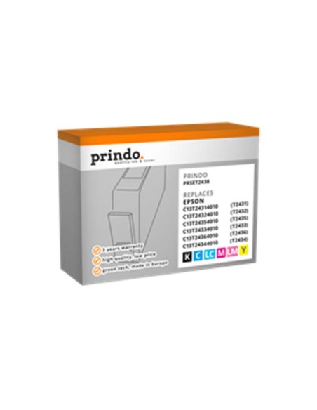 ORIGINALE Prindo Multipack nero / ciano / magenta / giallo / ciano (chiaro) / magenta (chiaro) PRSET2438  alternativa per Epson