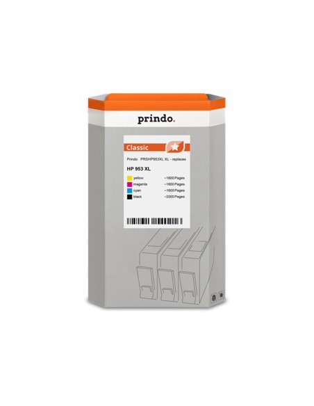 ORIGINALE Prindo Multipack nero / ciano / magenta / giallo PRSHP953XL compatibile con HP 953 XL (3HZ52AE)