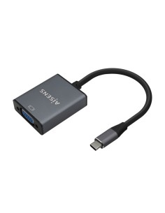 Convertitore Aisens da USB-C a VGA in alluminio - USB-C/M-Hdb15/H - 15 cm - Colore grigio