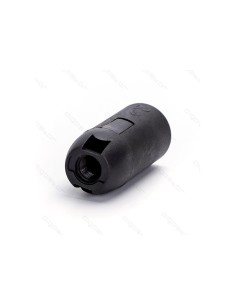PORTA LAMPADA E14 IN PLASTICA NERO