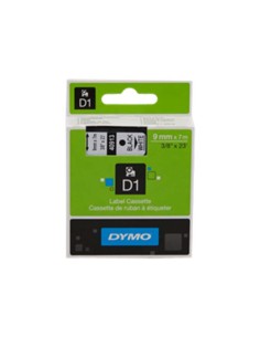 ORIGINALE DYMO Nastro nero su bianco S0720680 40913/41913 9mm x 7m, nastro standard D1